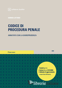 CODICE DI PROCEDURA PENALE ANNOTATO CON LA GIURISPRUDENZA. ESAME AVVOCATO 2026