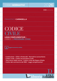 CODICE CIVILE. LEGGI COMPLEMENTARI E CODICE DI PROCEDURA CIVILE 2026. CON AGGIOR
