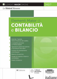 ELEMENTI DI CONTABILITA' E BILANCIO. EDIZ. MAIOR