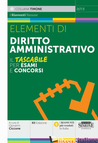 ELEMENTI DI DIRITTO AMMINISTRATIVO