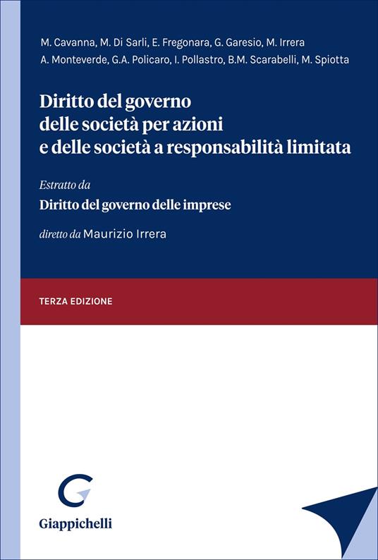 DIRITTO DEL GOVERNO DELLE SOCIETA' PER AZIONI E DELLE SOCIETA' A RESPONSABILITA'